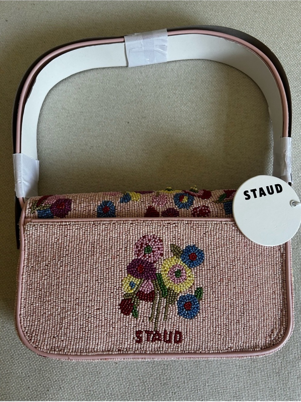 NWT • STAUD wallflowers beaded bag - Picture 5 of 11
